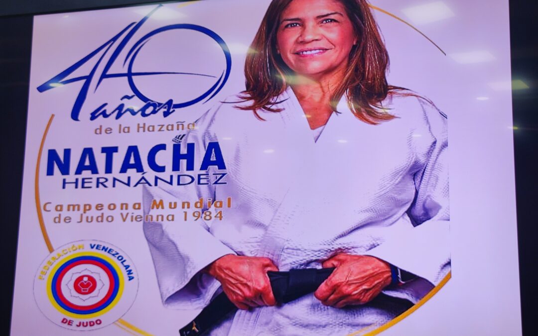 Natacha Hernández volvió a celebrar su gesta