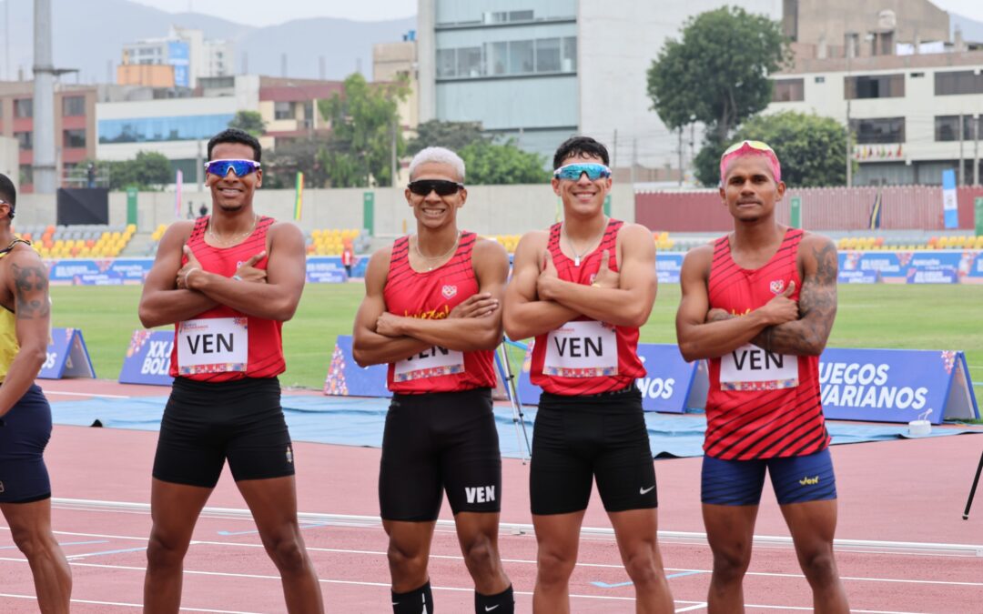 Relevo 4×400 destrozó récord bolivariano