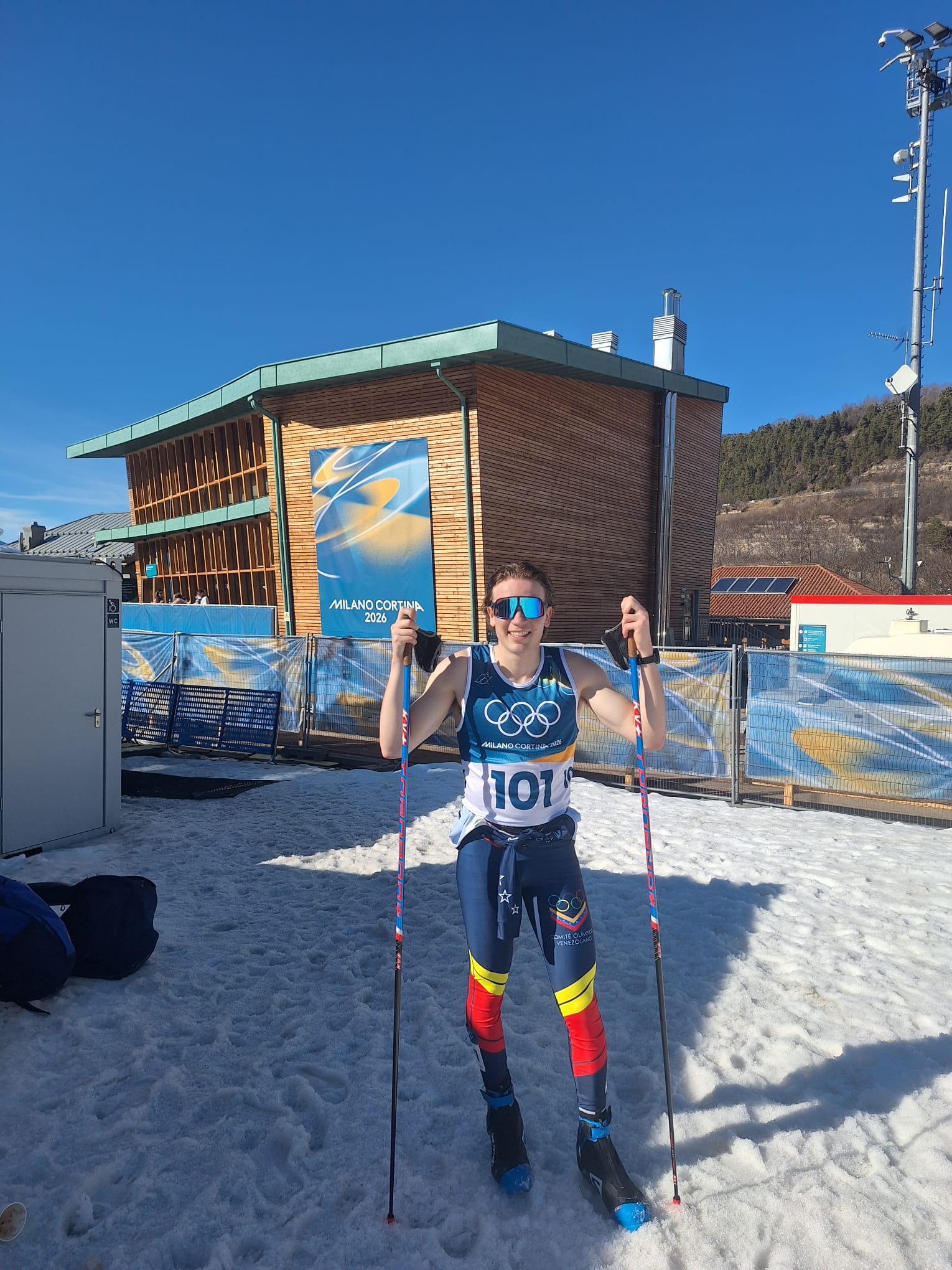 Nicolás Claveau tras la prueba de 10 km-MilanoCortina