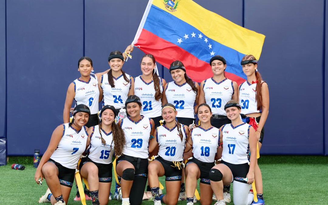 Venezuela es subcampeona del flag football