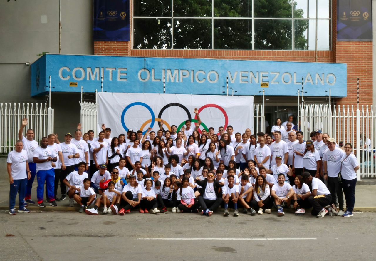 Día Olímpico Foto Familia